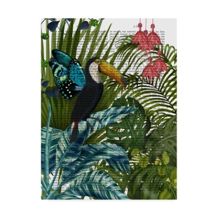 Trademark Fine Art Fab Funky 'Toucan In Tropical Forest' Canvas Art, 35x47 WAG00516-C3547GG